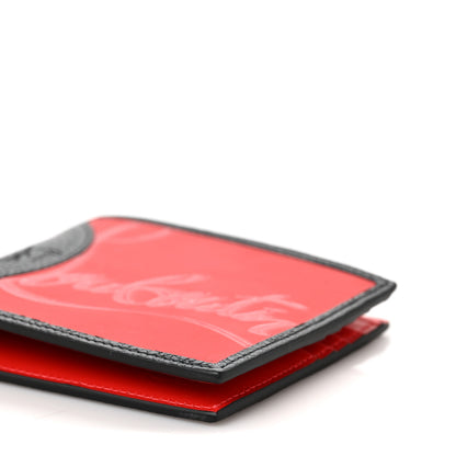 Christian Louboutin Calfskin Coolcard Two-Tone Wallet Black Red 8 of 8