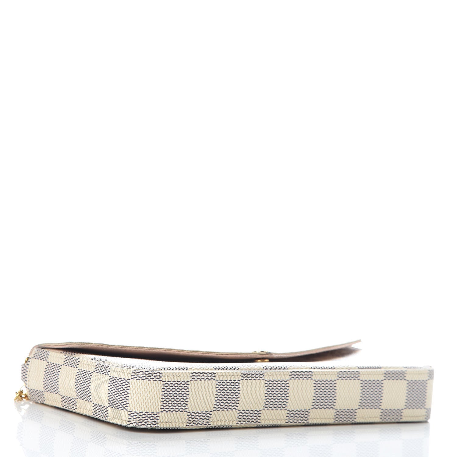 Louis Vuitton Damier Azur Pochette Felicie Chain Wallet Rose Ballerine 5 of 16