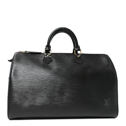 Louis Vuitton Epi Speedy 35 Black 1 of 8