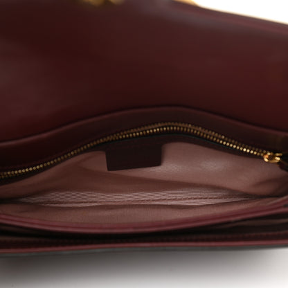 Gucci Vitello Palmellato Lux Small Arli Flap Shoulder Bag Vintage Bordeaux 5 of 12