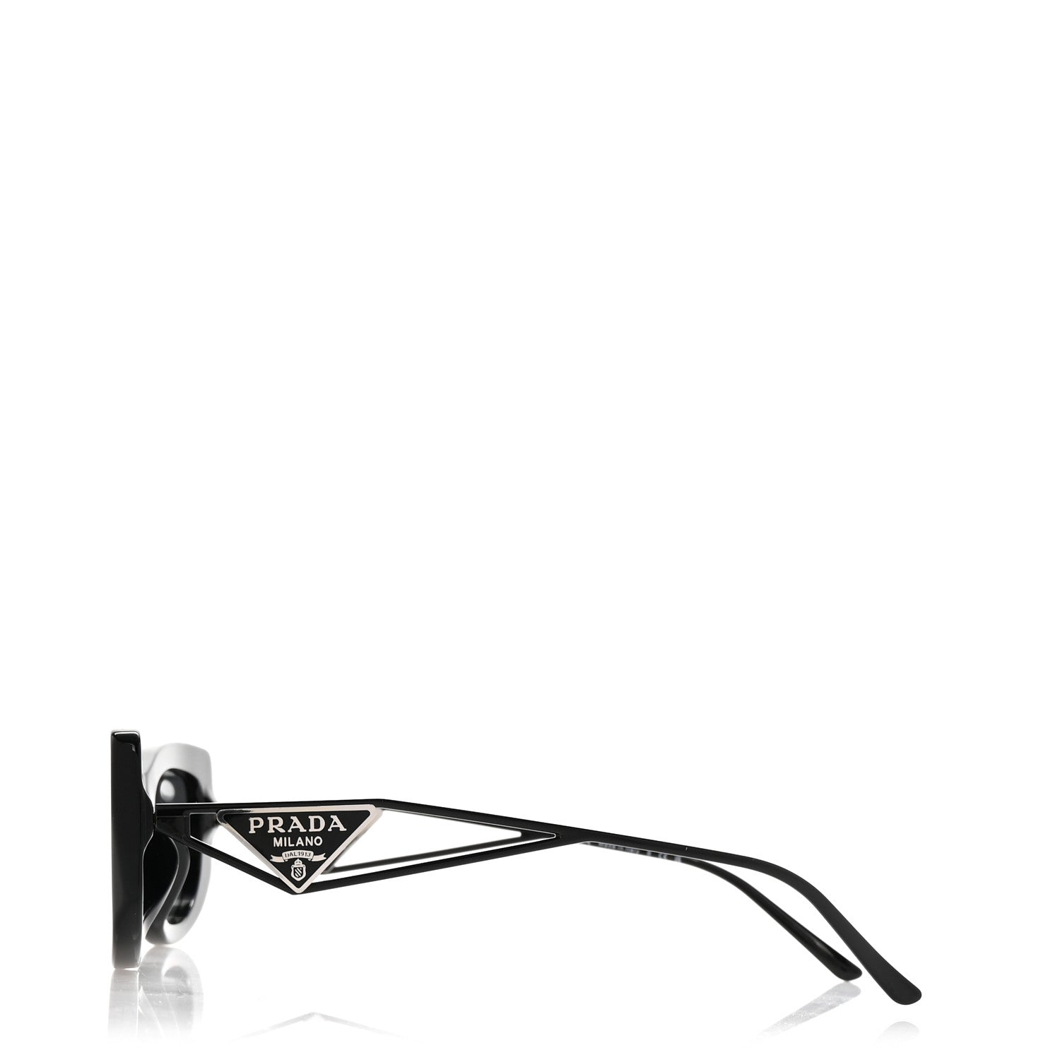 Prada Acetate Sunglasses SPR 14Y Black Slate Gray 3 of 9
