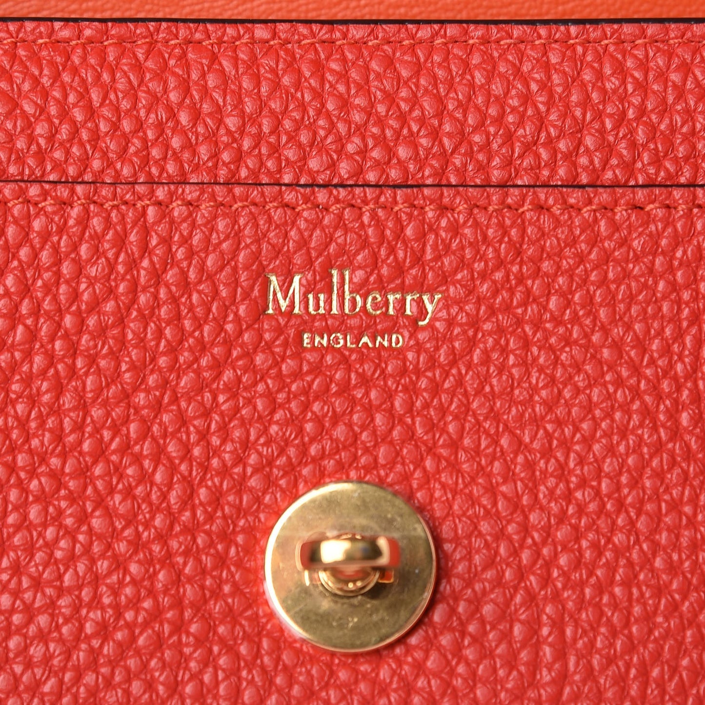 Small Classic Grain Darley Wallet Fiery Red