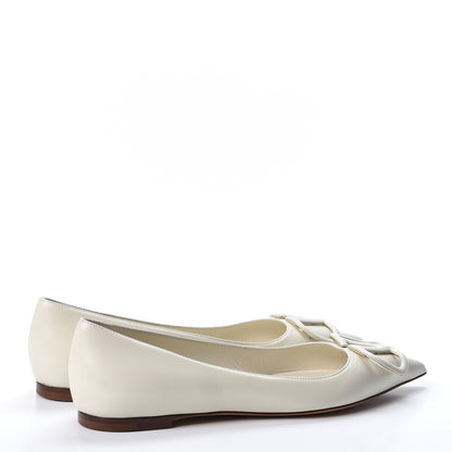 Valentino Garavani Nappa Vlogo Flats 37 Light Ivory 4 of 11