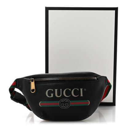 Gucci Grained Calfskin Small Logo Belt Bag Black 11 of 11
