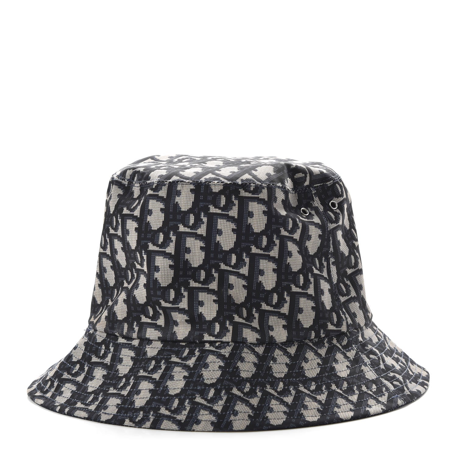 Christian Dior Oblique Reversible Teddy-D Brim Bucket Hat 57 Blue 1 of 8