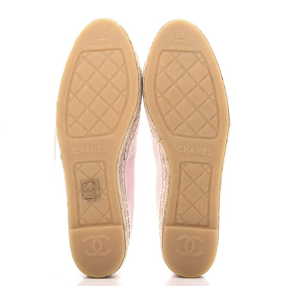 Chanel Lambskin CC Espadrilles 39 Light Pink 6 of 11