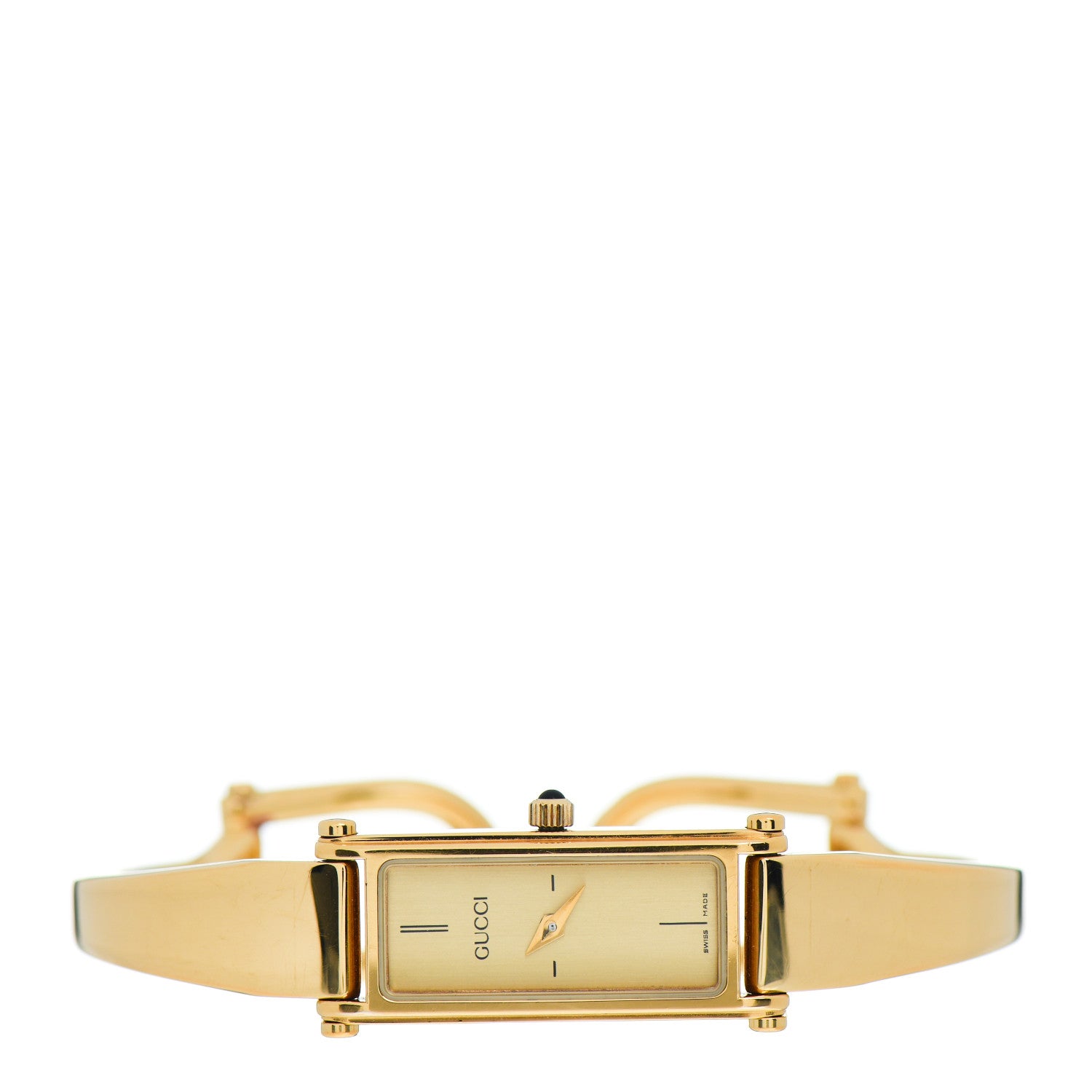 Gucci Stainless Steel 12mm 1500L Horsebit Quartz Watch Gold 2 of 5
