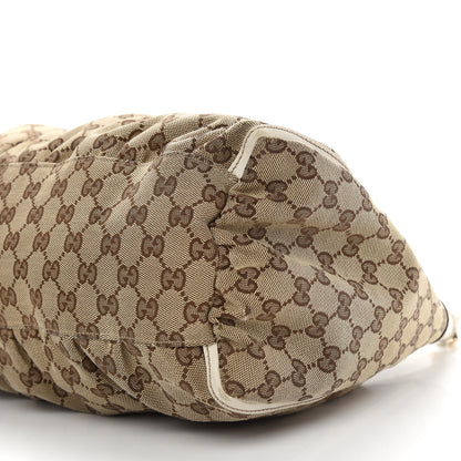 Gucci Monogram Large D Gold Hobo Off White 9 of 11