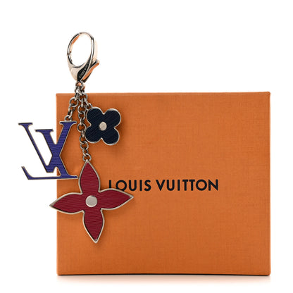 Louis Vuitton Fleur D'Epi Bag Charm Figue Fuchsia Indigo 5 of 5