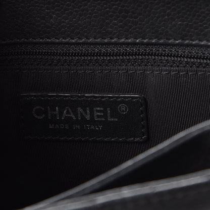 Chanel Caviar Quilted Small Rock In Rome Flap Black 6 of 9