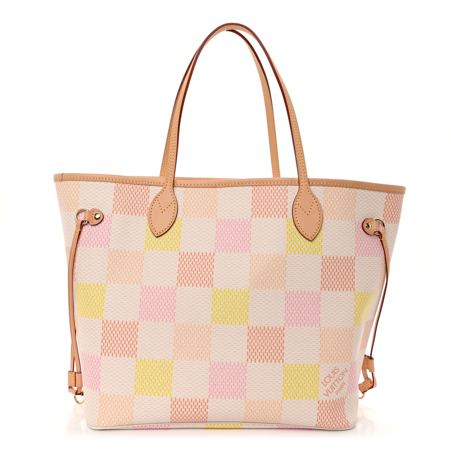 Damier Giant Neverfull MM Peach
