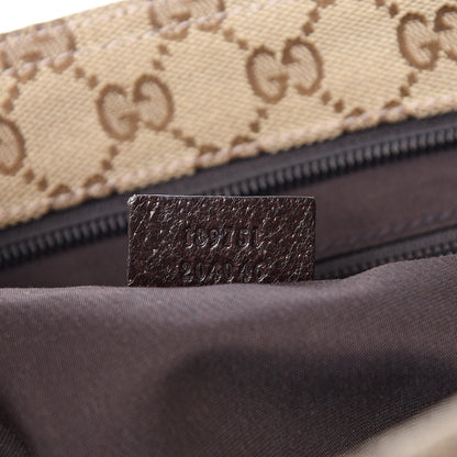 Gucci Monogram Web Medium Flat Messenger Bag Brown 7 of 10