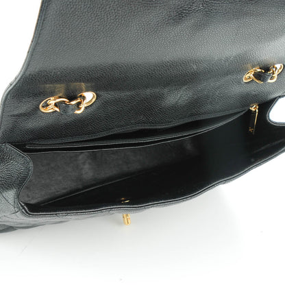Chanel Caviar Quilted Jumbo Single Flap Black 5 of 8