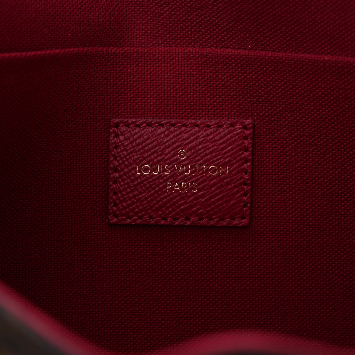 Monogram Pochette Felicie Chain Wallet Fuchsia