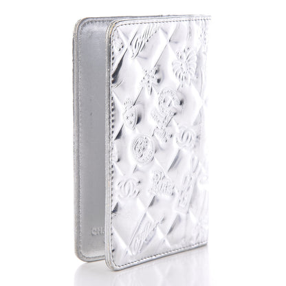 Chanel Metallic Patent Lucky Symbols Agenda Cover Silver 3 of 21