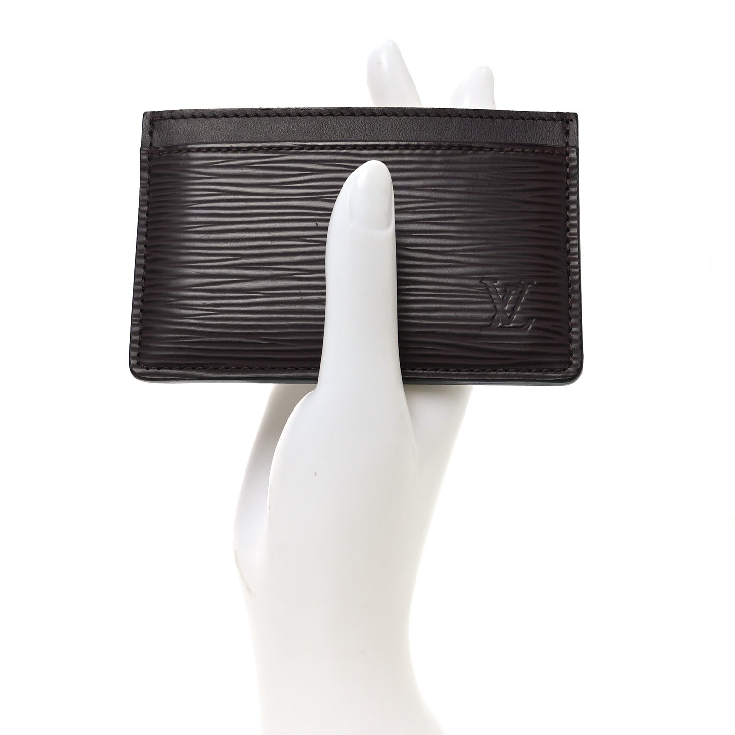 Louis Vuitton Epi Card Holder Moka 2 of 7