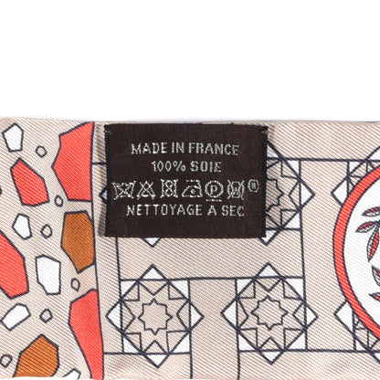 Hermes Silk La Danse Des Amazones Twilly Beige Corail Brun 2 of 4
