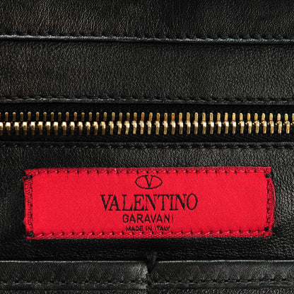 Valentino Garavani Vitello Medium Rockstud All Over Tote Black 6 of 7