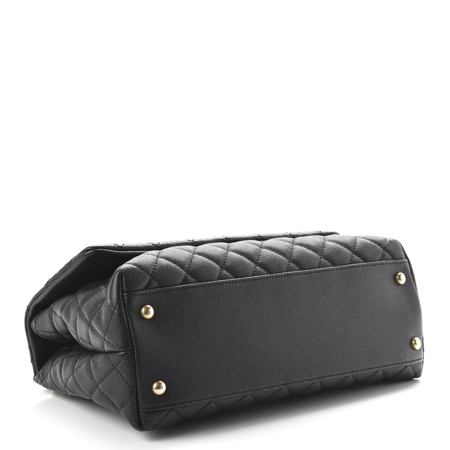 Chanel Caviar Quilted Small Coco Handle Flap Black 3 of 10