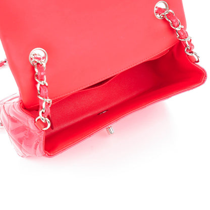 Chanel Patent Calfskin Quilted Mini Rectangular Flap Coral 6 of 8