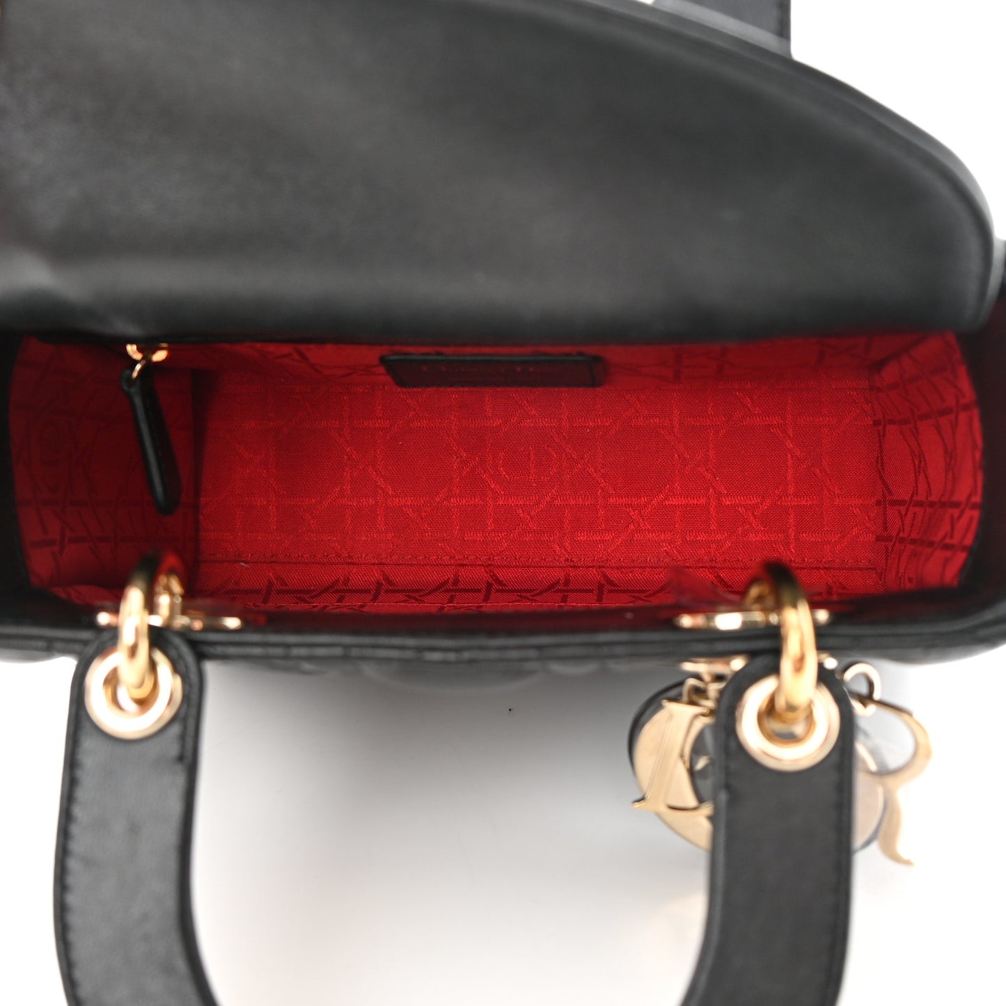 Lambskin Cannage Small My ABCDior Lady Dior Black