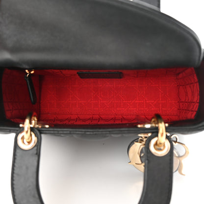 Christian Dior Lambskin Cannage Small My ABCDior Lady Dior Black 5 of 19