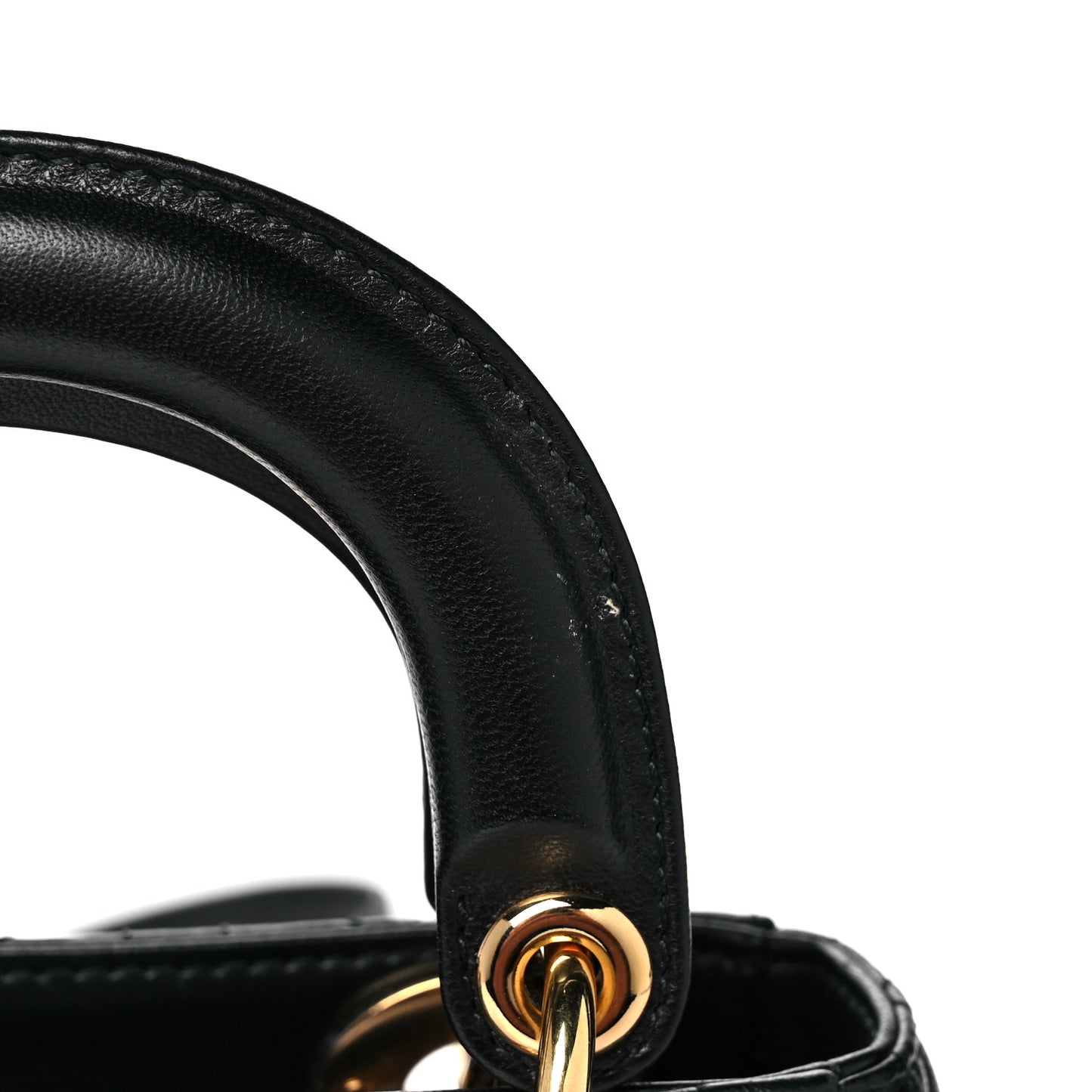 Lambskin Cannage Mini Lady Dior Black