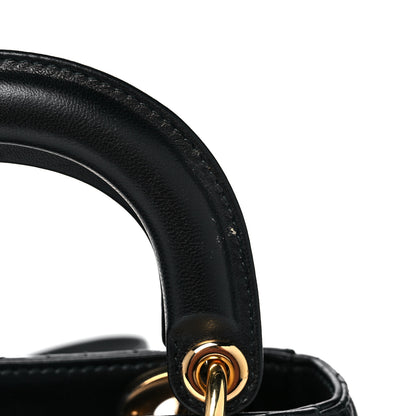 Christian Dior Lambskin Cannage Mini Lady Dior Black 16 of 16