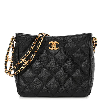 Chanel Caviar Quilted Small Pick Me Up Hobo Black 1 of 12