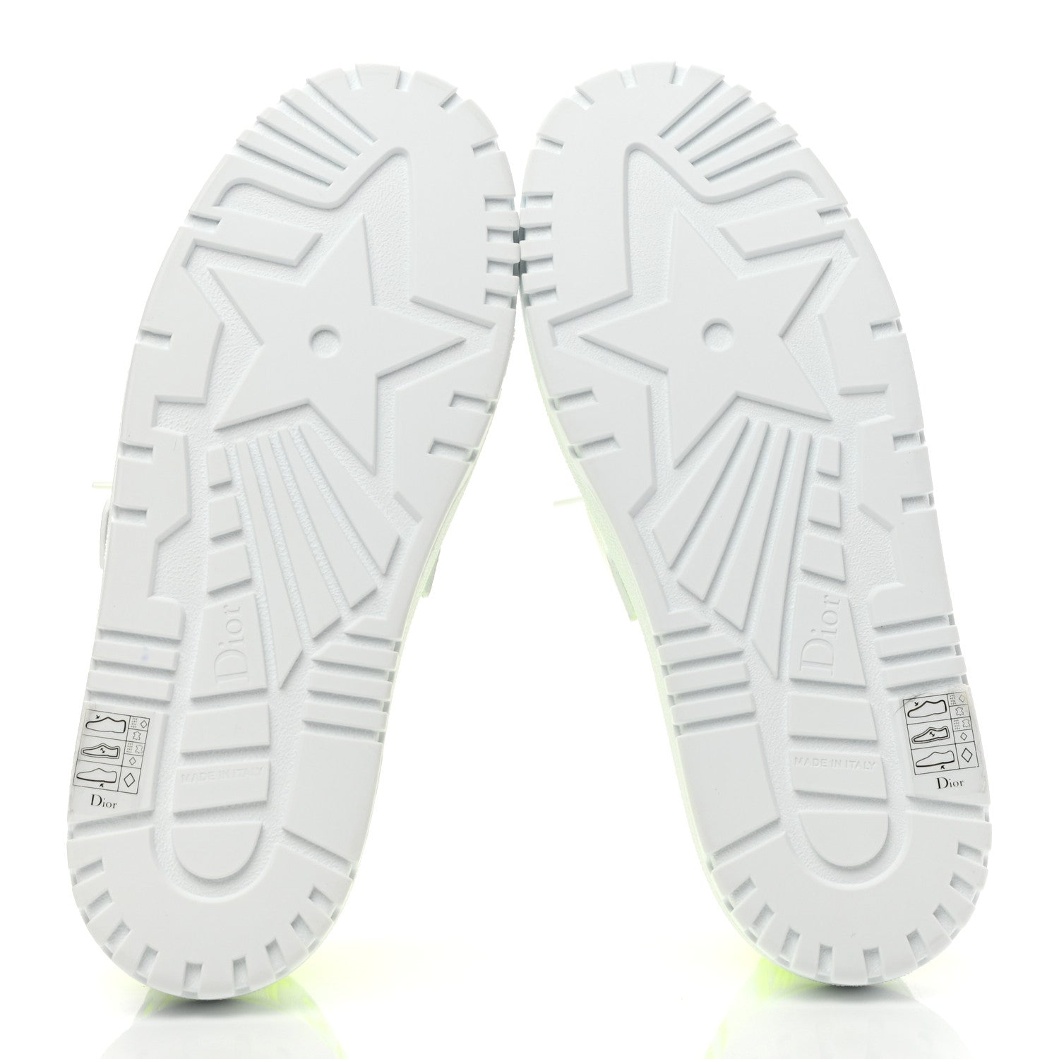 Christian Dior Reflective Fabric Shaded Dior-ID Platform Sneakers 37.5 Yellow Fluo 5 of 8
