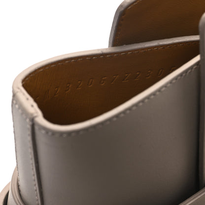 Hermes Calfskin History Ankle Boots 39.5 Beige Mastic 8 of 9