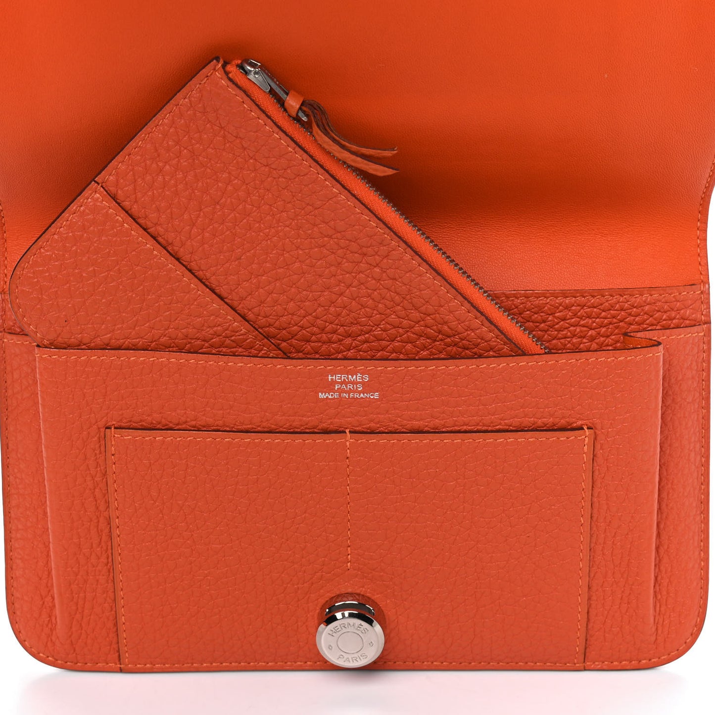 Togo Dogon Duo Wallet Orange