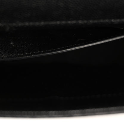 Saint Laurent Grain De Poudre Monogram Cassandre Clutch Black 7 of 9
