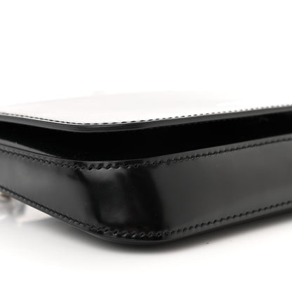 Prada Spazzolato Mini Flap Bag With Strap Black 9 of 11