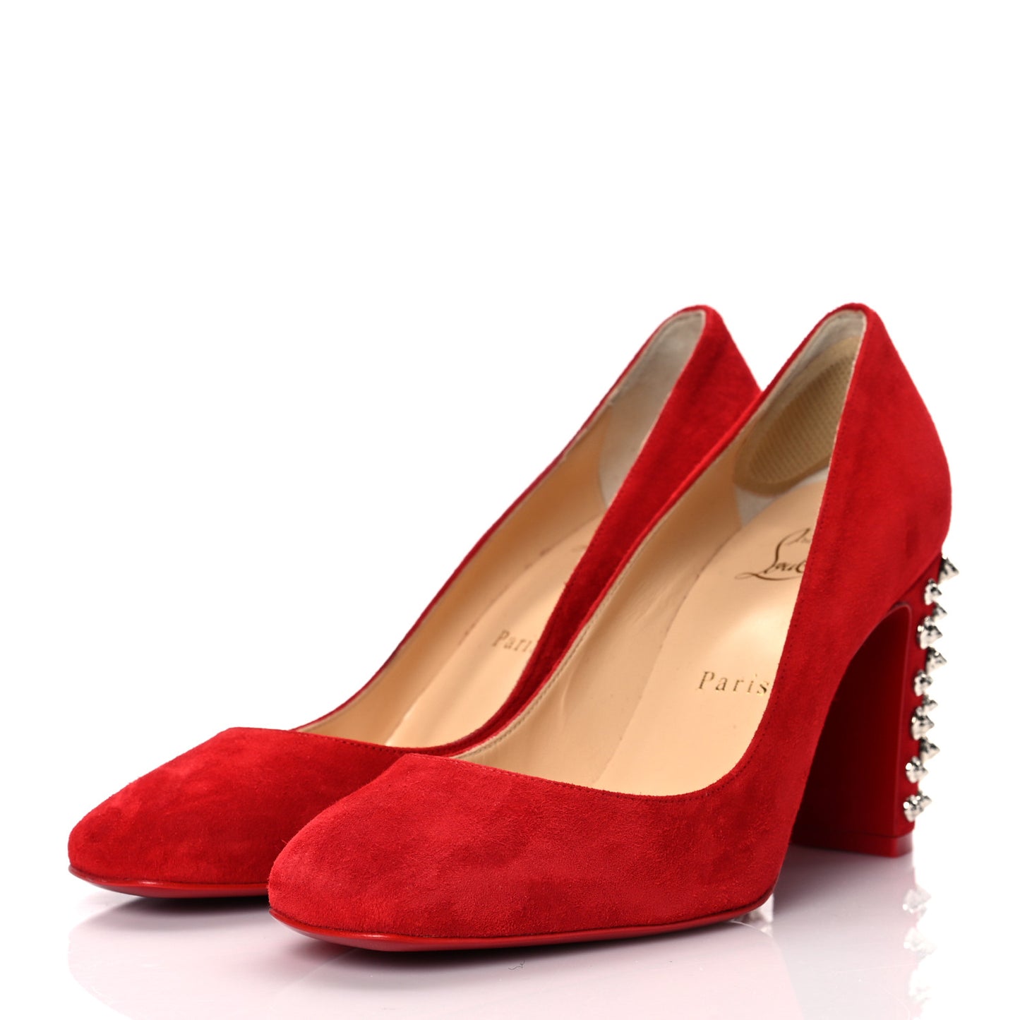 Veau Velours Donna Stud Spikes 85 Pumps 37 Loubi