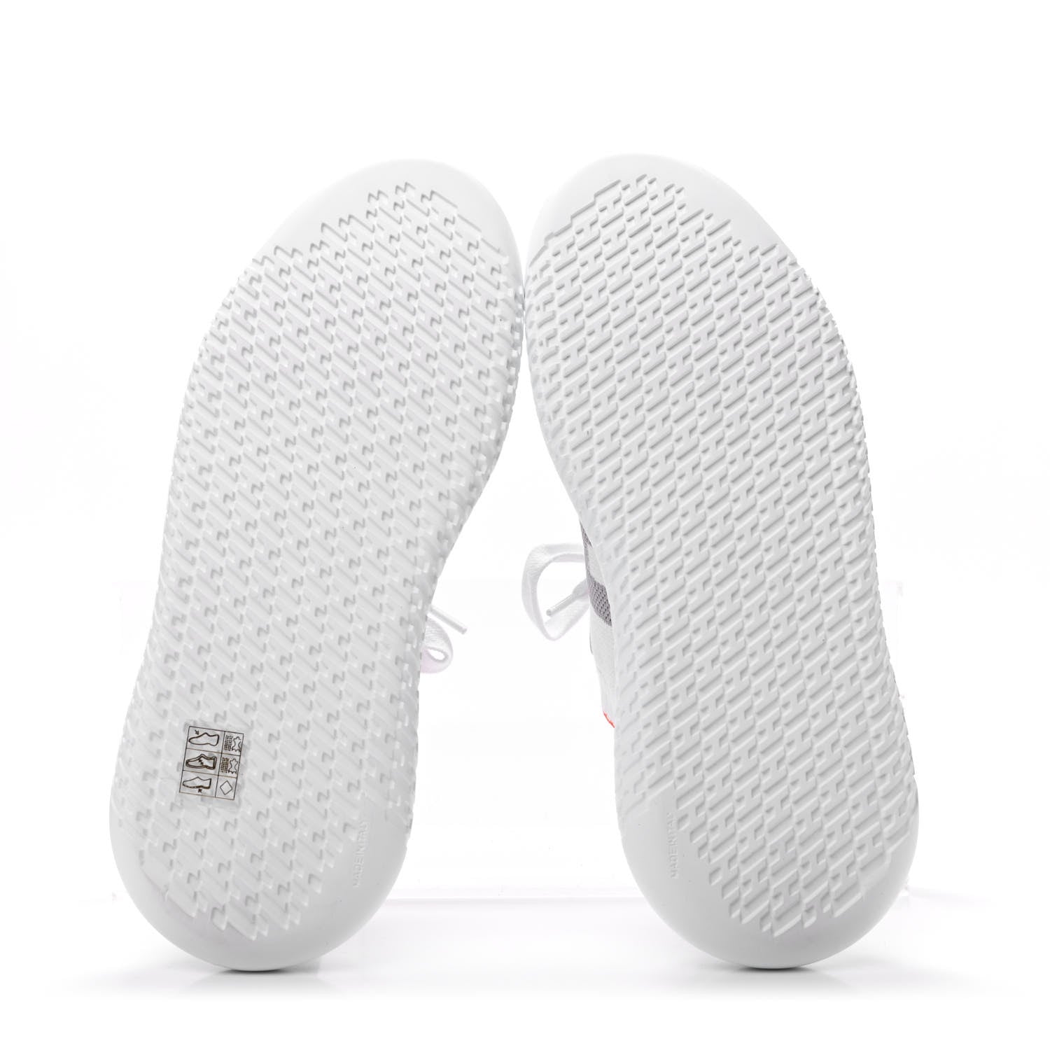 Hermes Knit Suede Goatskin Womens Crew Sneakers 37 White Gris 5 of 10