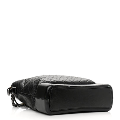 Chanel Aged Calfskin Quilted Maxi Gabrielle Hobo Black 4 of 18