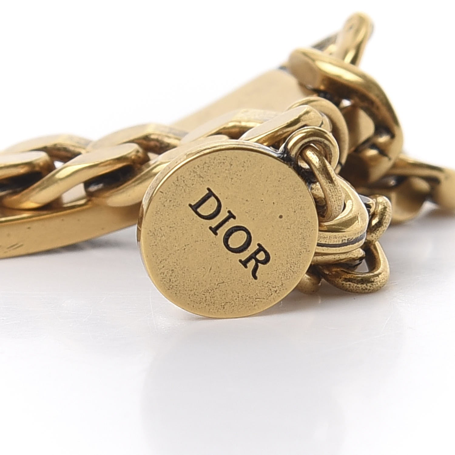 Christian Dior Metal J'Adior Star Chain Bracelet Aged Gold 4 of 5