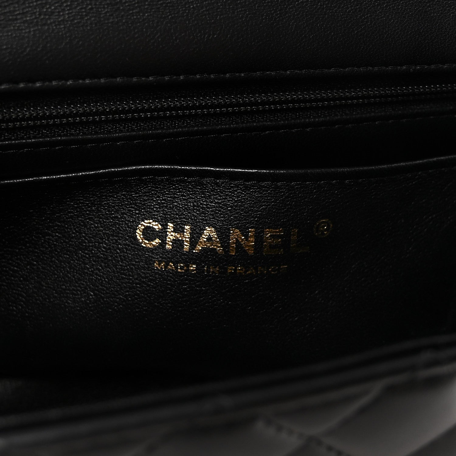 Chanel Lambskin Quilted Mini Top Handle Rectangular Flap Black 6 of 10