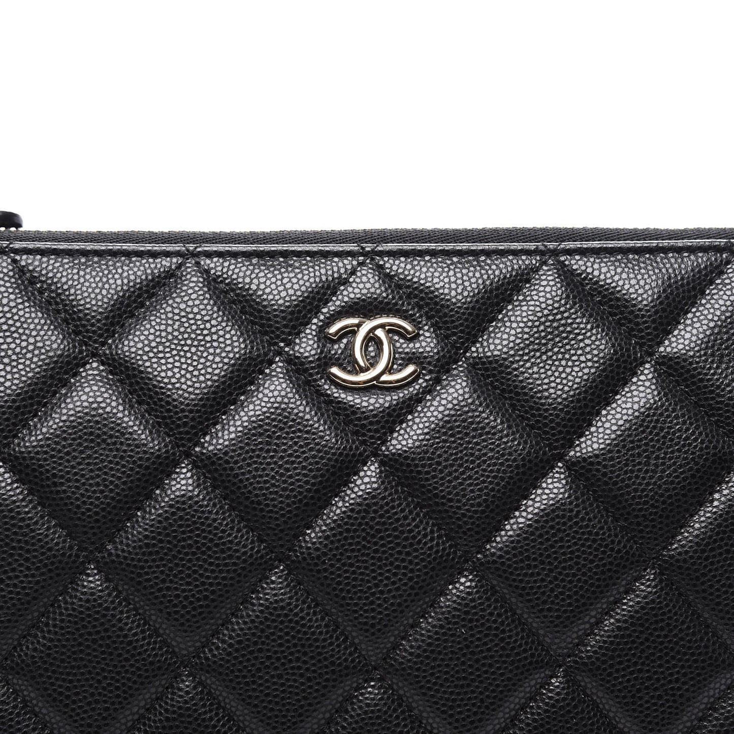 Caviar Quilted Medium Cosmetic Case Black