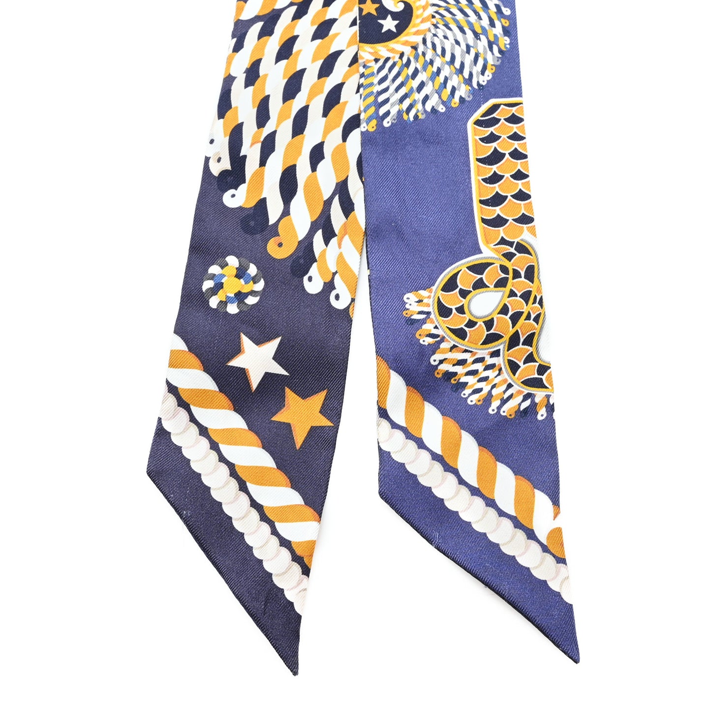Silk Epaulettes De Gala Twilly Marine Gold White
