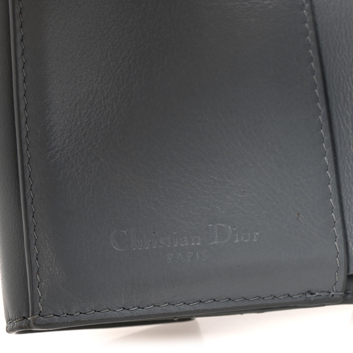 Patent Cannage Lady Dior Lotus Wallet Light Blue