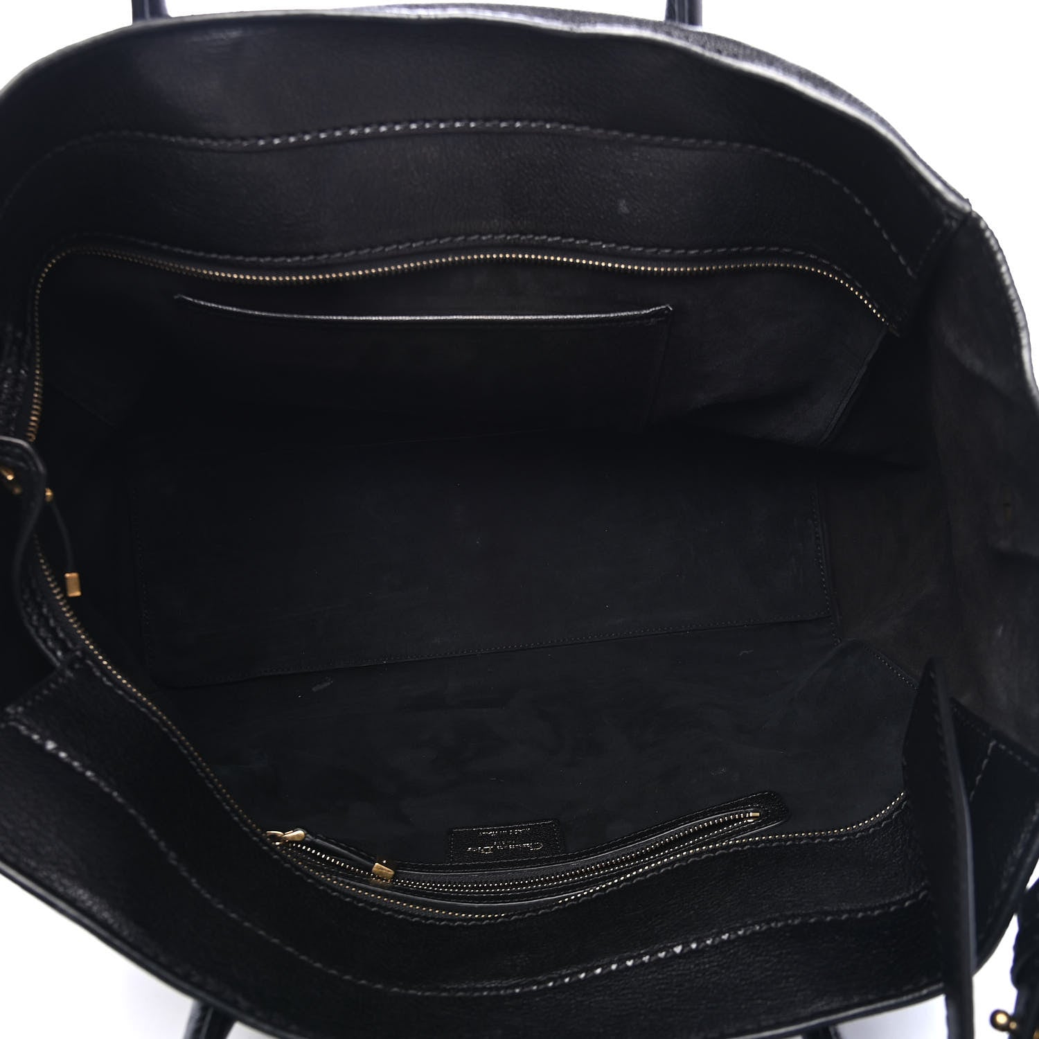 Christian Dior Goatskin DIORANGELES Tote Black 4 of 4