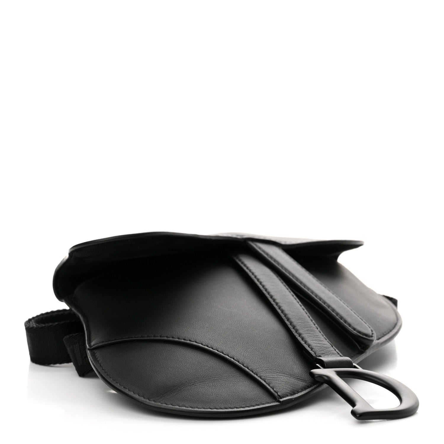 Christian Dior Ultra Matte Calfskin Saddle Belt Bag Black 4 of 10