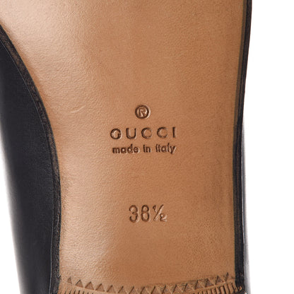 Gucci Calfskin Womens 1953 Horsebit Loafers 38.5 Black 6 of 9