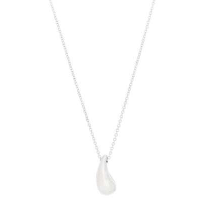 Tiffany Sterling Silver 15mm Elsa Peretti Teardrop Pendant Necklace 1 of 7
