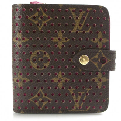 Louis Vuitton Monogram Perforated Compact Zipped Wallet Fuchsia 1 of 7