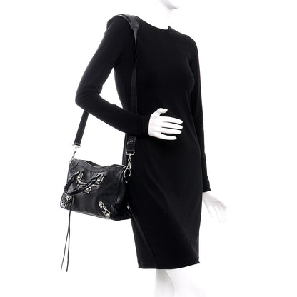 Balenciaga Chevre Silver Metallic Edge Hardware S City Black 2 of 7