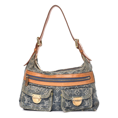 Louis Vuitton Monogram Denim Baggy PM Blue 1 of 15