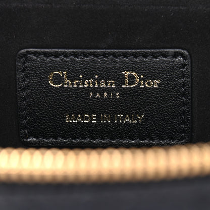 Christian Dior Lambskin Cannage Small Diortravel Vanity Case Black 5 of 9